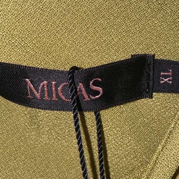 NWT Micas Olive Green Cut Out Maxi Dress, Size XL - Picture 8 of 11